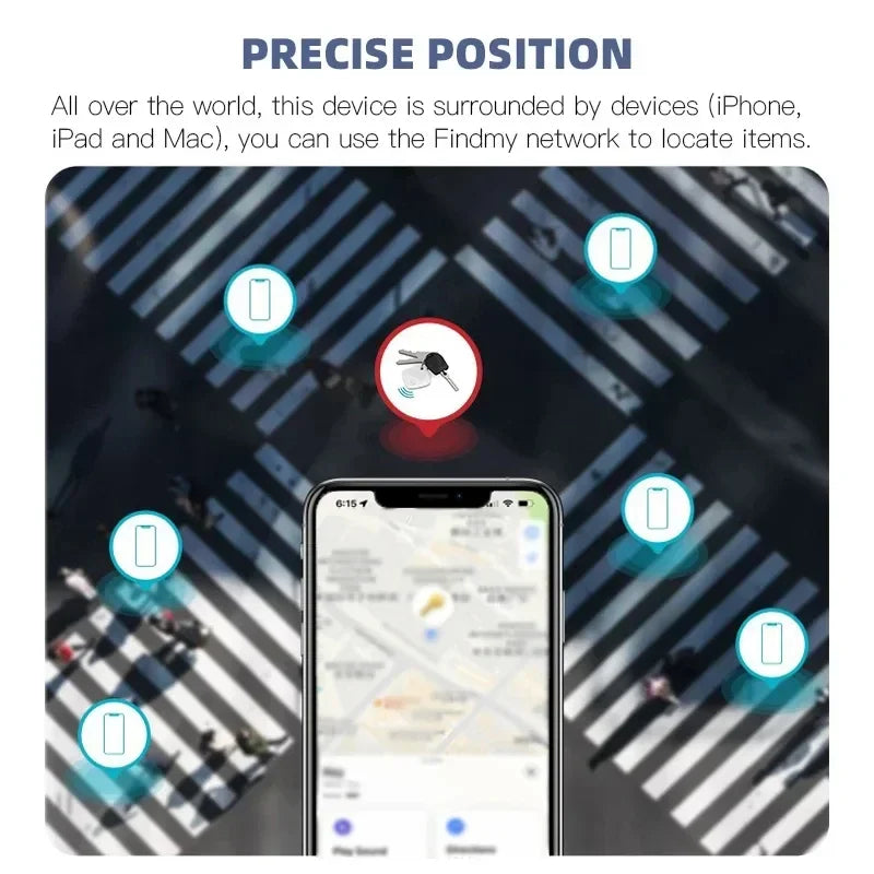 Mini Tracking Device Apple Find My Smart Tag Kid Pet Car GPS Tracker Bluetooth Smart Anti-Lost Device Alarm Reminder Positioner