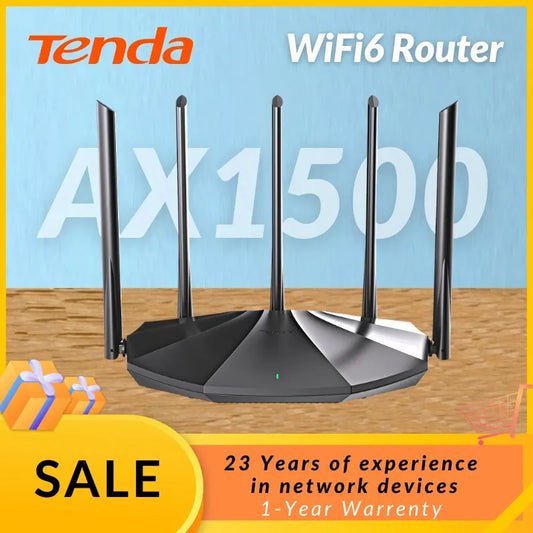 WIFI6 Router AX1500 Gigabit Wireless Router Signal Amplifier 2.4G 5Ghz Beamforming Parental Control Guest Network Repeater