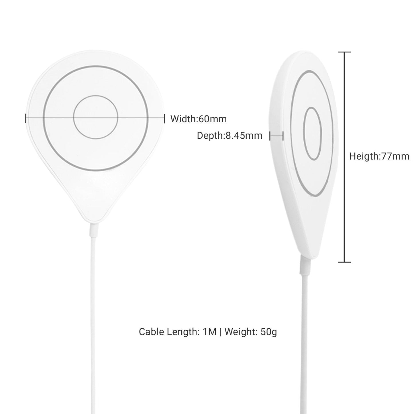 MAG-C Ultra Slim Magnetic Wireless Charger With Magnet Ring