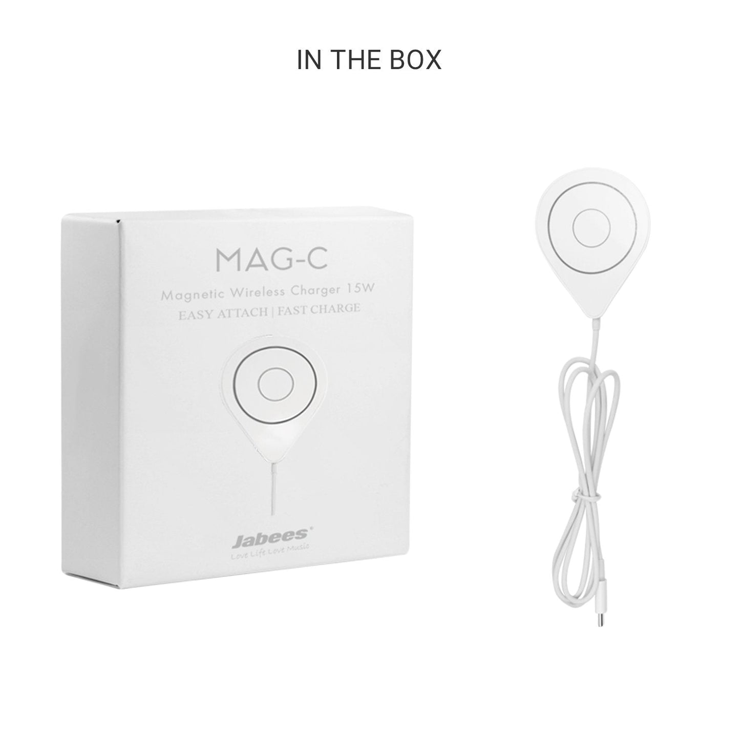 MAG-C Ultra Slim Magnetic Wireless Charger With Magnet Ring