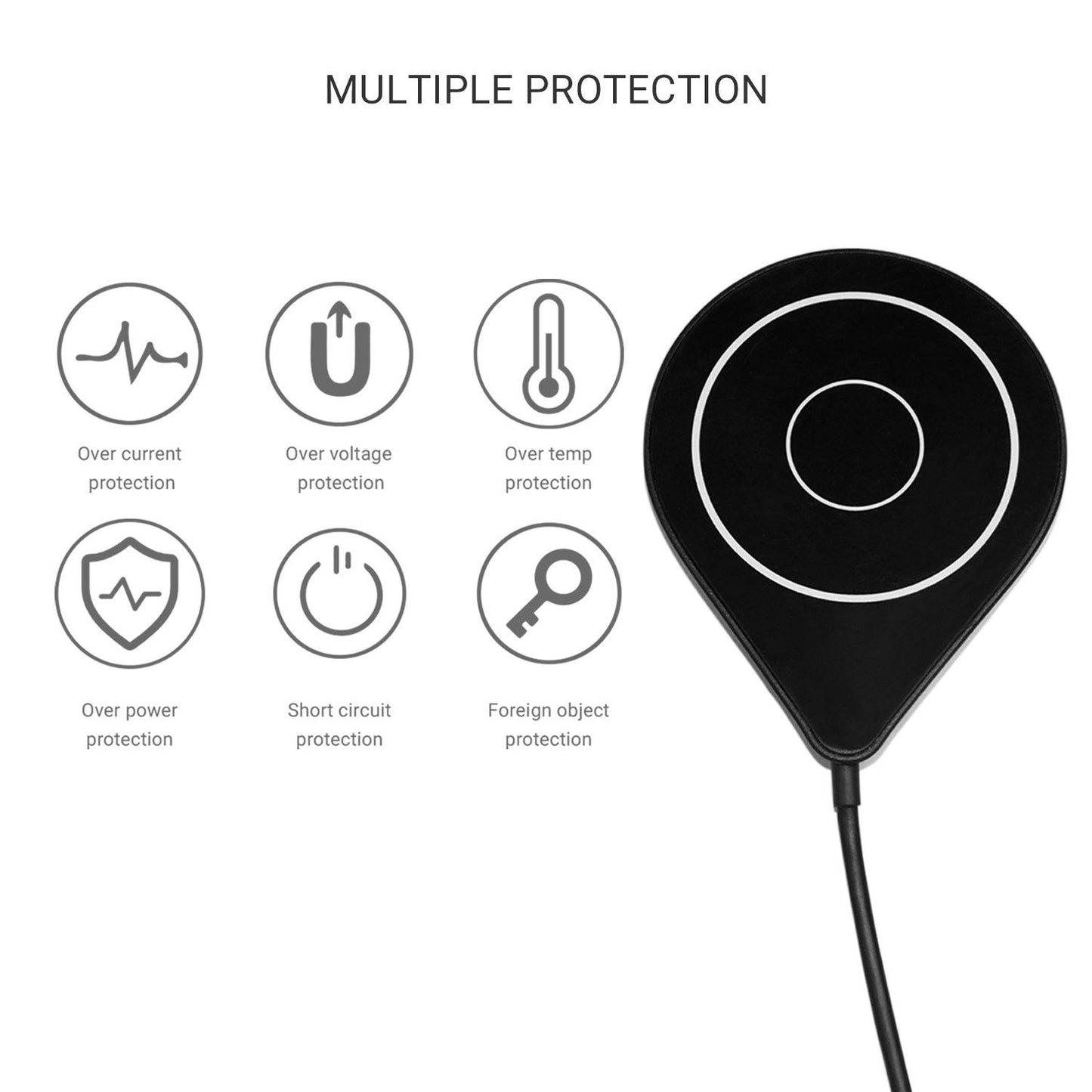 MAG-C Ultra Slim Magnetic Wireless Charger With Magnet Ring