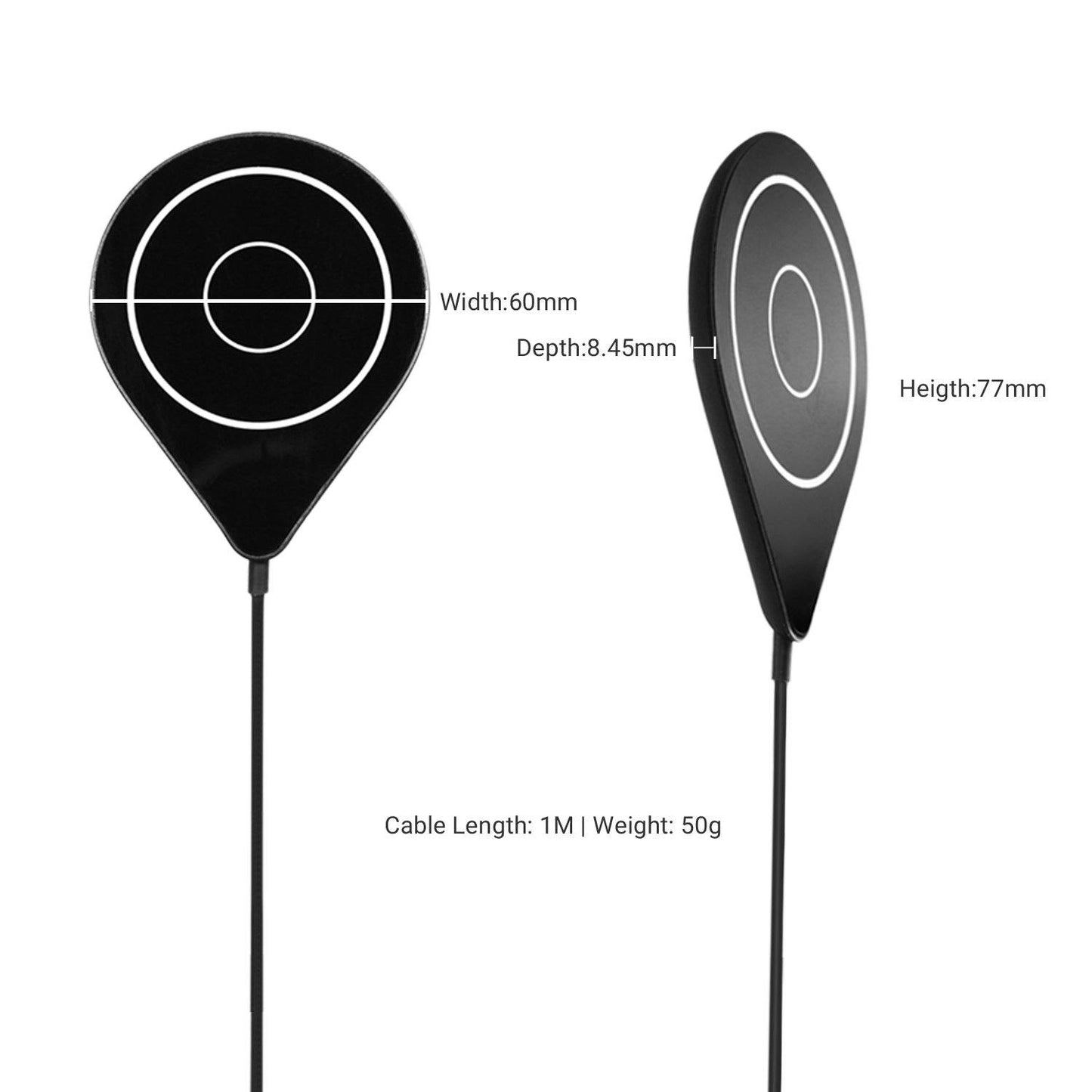 MAG-C Ultra Slim Magnetic Wireless Charger With Magnet Ring