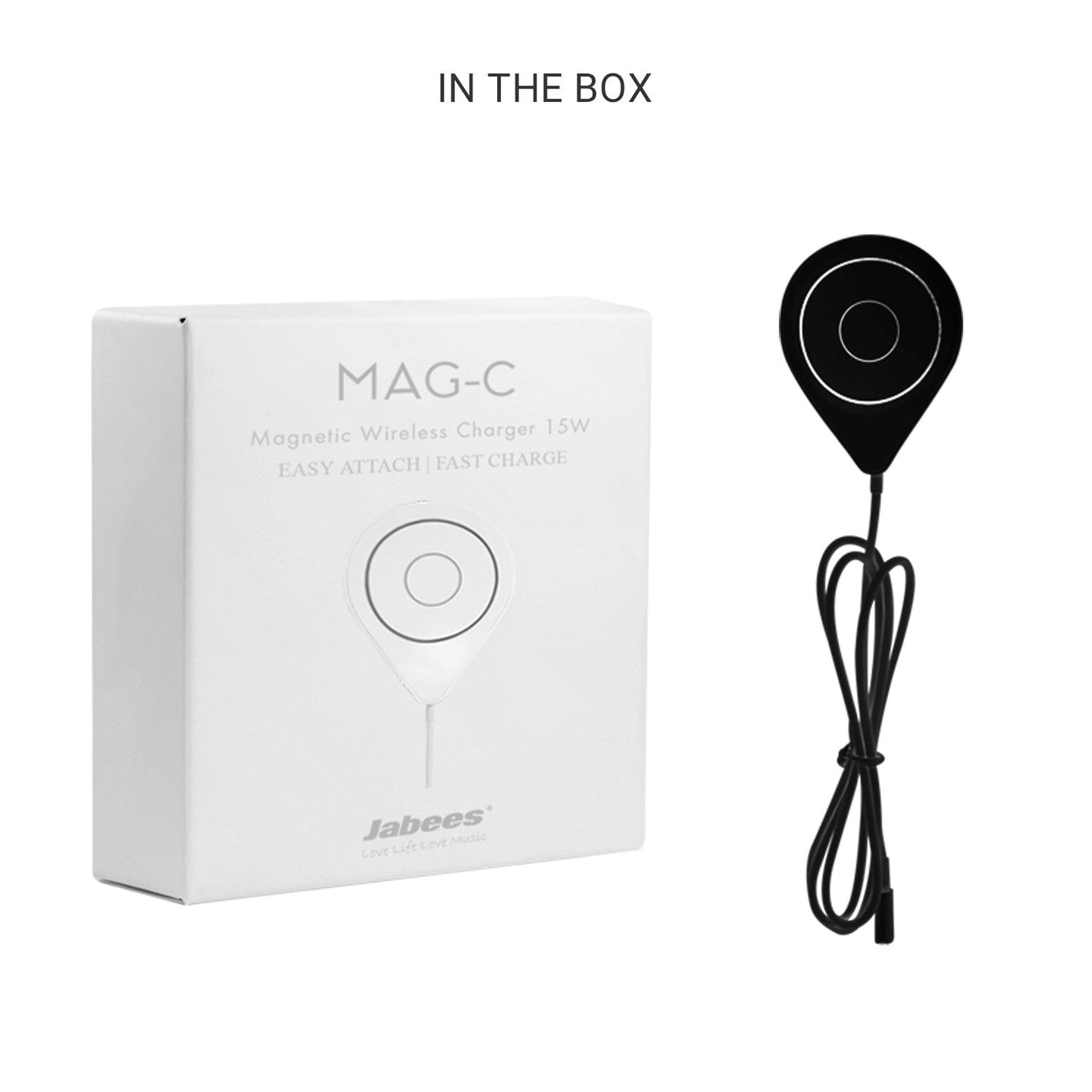 MAG-C Ultra Slim Magnetic Wireless Charger With Magnet Ring